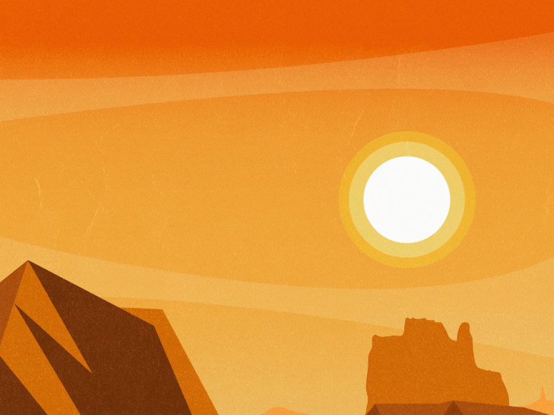 Arrive to tatooine animation design illustration starwars