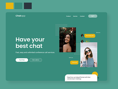 Chat app branding concept design figma figmadesign flat graphic design illustration typography website