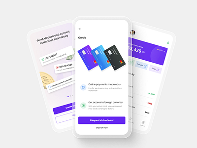 Amber - Send, receive and convert cash easily. bank bank app banking design figma figmadesign finance finance app finance tracker fintech online banking