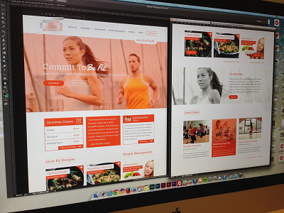 First concept concept fitness flat gym minimal photoshop ux web web design wordpress