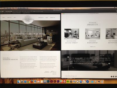 Current Project classy concept interior design minimal photoshop ux web web design website design