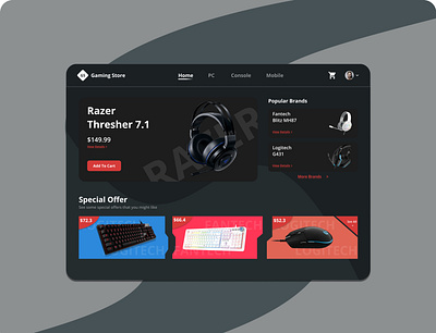 Gaming Store Website app branding design icon illustration ios logo ui ux vector