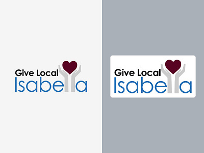 Give Local Isabella Logo branding graphic design logo