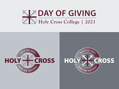 Holy Cross Giving Day Logo branding graphic design logo