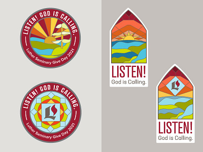 Logos for Luther Seminary Give Day branding graphic design logo