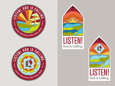 Logos for Luther Seminary Give Day