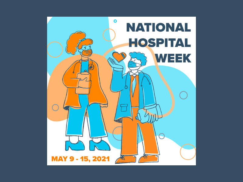 National Hospital Week Social Post by Logan for GiveGab on Dribbble