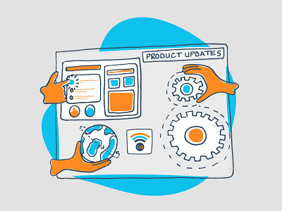 Blog Article Illustration - Product Updates