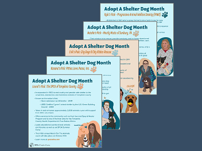 Adopt a Shelter Dog Social Series graphic design illustration illustrator social media