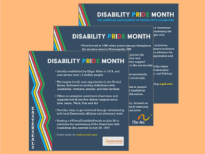 Disability Pride Month Social Series disability pride month graphic design illustrator social media