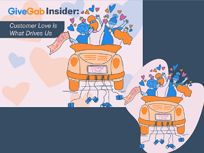 Customer Love Ft. Image graphic design illustration illustrator layout design social media