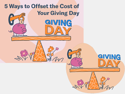 Offset Giving Day Cost Ft. Image graphic design illustration illustrator layout design social media