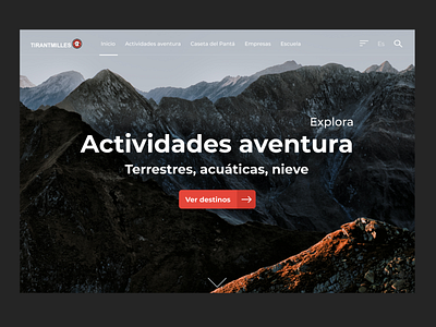 Tourism Landing page by Tomas Alegre on Dribbble