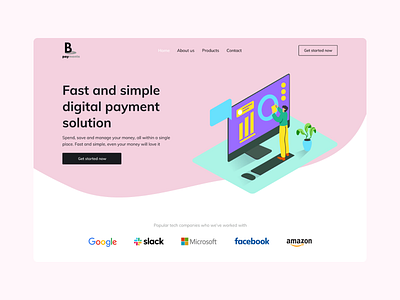 Payments Landing agency landing page design payment app payments ui ui design uidesign ux web website