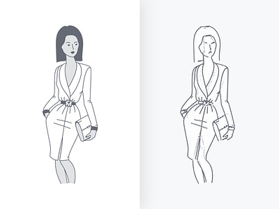 FM® Business brand branding business character fashion icon iconography illustration illustrator model personas sketch