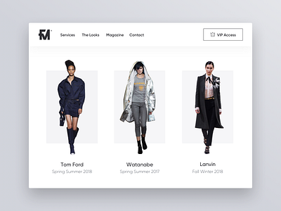 Lookbooks apparel brand design fashion interface listing product tablet ui website