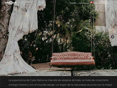 CasaMalca Website hotel website