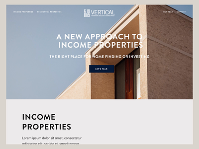 Vertical Brokers Website architecture real estate website