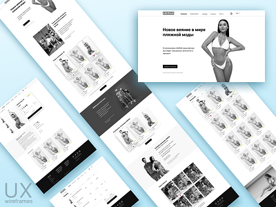 Swimsuits "ANIRAK" ux ux design uxdesign web wireframe