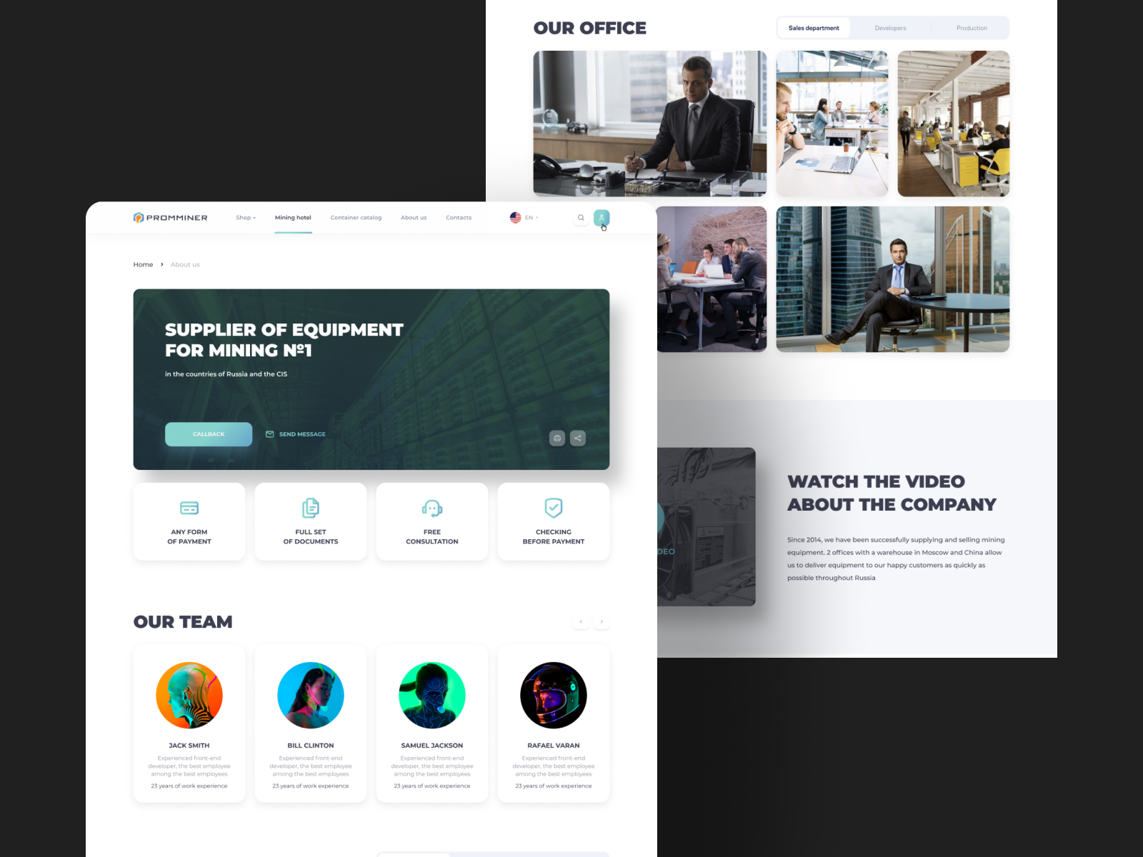 Business website and catalog by Evgeny Zaika on Dribbble Business website and catalog by Evgeny Zaika on Dribbble