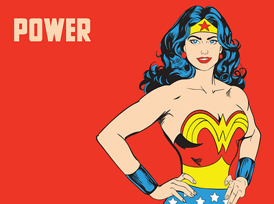 Power adobe adobe illustrator cartoon comics dc comics dccomics design hero illustration vector wacom wonder woman wonderwoman