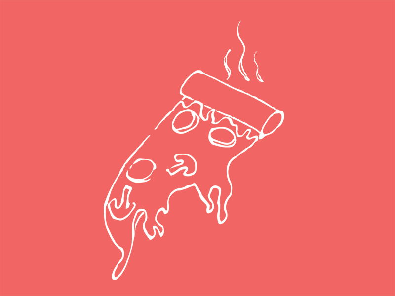 Diet Pizza animate food gif illustration national pizza day pizza