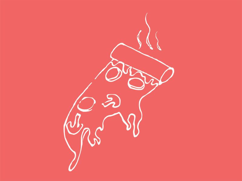 Diet Pizza food animate gif illustration national pizza day pizza