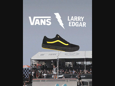 Vans - Old Skool Pro BMX - Instagram Ad / Larry Edgar animation bikes bmx branding gif instagram shoes typography vans