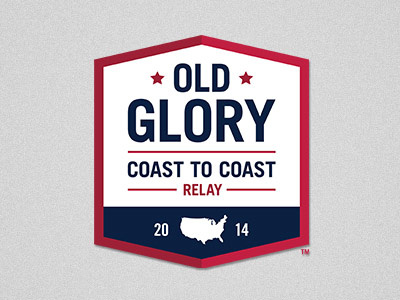 Old Glory Coast To Cost Logo america logo patriotic team rwb