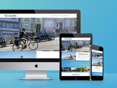 Felt Electric Website Re-Design branding cycling responsive web