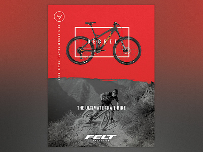 Decree Mountain Bike Print Ad (unused) cycling mountain bike mtb print texture