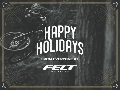 Felt Bicycles - Happy Holidays