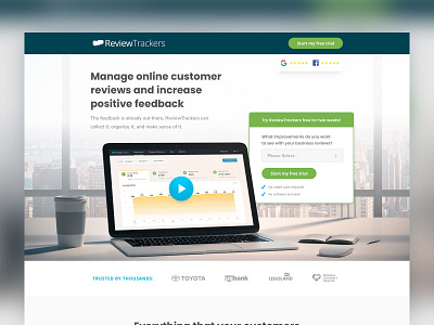 Review Trackers | Landing page