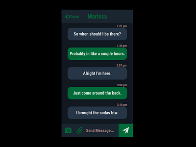 Day 013 - Direct Messaging dailyui day013 design ui