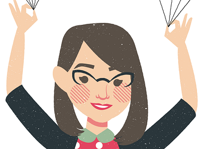 Oh, Hello! design illustration portrait vector