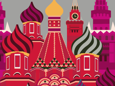 Moscow design graphic illustration moscow travel vector