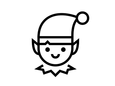 Elf icon vector