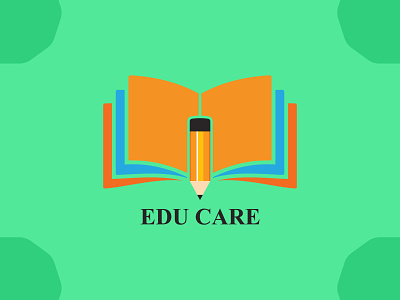 EDU CARE Logo animation app design brand design brand identity ecommerce education education logo flat icon illustation logo logo design print design typography