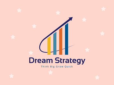 Dream Strategy Finance Logo animation app design brand design brand identity finance finance logo financial flat icon illustation logo logo design typography
