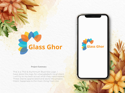 Glass Ghor Thai & Aluminium Business Logo aluminium logo brand design brand identity business logo glass logo logo logo design logotype minimalist logo modern logo print design thai logo typography