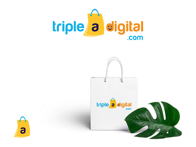 Triple a Digital .com E-Commerce Logo app design brand design e commerece logo fashion logo funny logo logo logo design logodesign logotype modern logo print design typography