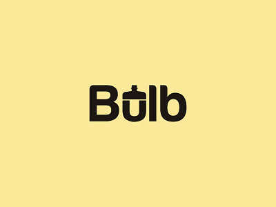 Bulb Logo brand design brand identity bulb bulb logo lettermark light light logo logo logo design logotype modern logo print design typography wordmark logo