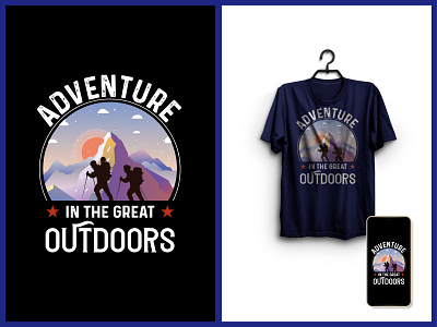Adventure T-Shirt Design | Hiking T-Shirt Design