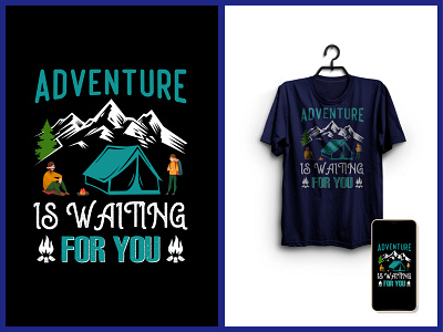 Adventure T-Shirt Design, Camping T-Shirt Design