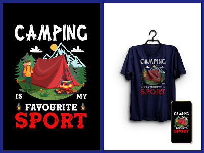 Camping T-Shirt Design
