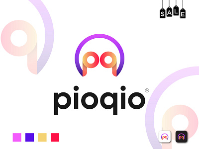 pioqio Modern Logo Design app logo brand design brand identity business logo colorful logo company logo creative logo design gradient logo logo logo animation logo design logo designer logo icon minimal logo modern logo p letter logo print design q letter logo typography