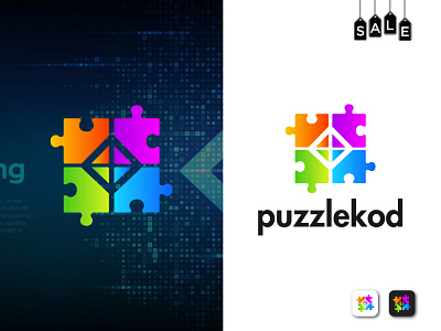 Puzzlekod Software Logo design