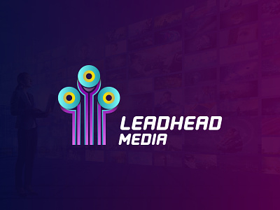 LeadHead Media Logo Design