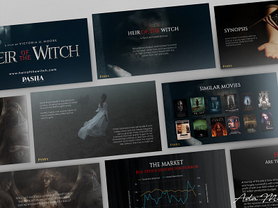 Horror movie pitch deck presentation