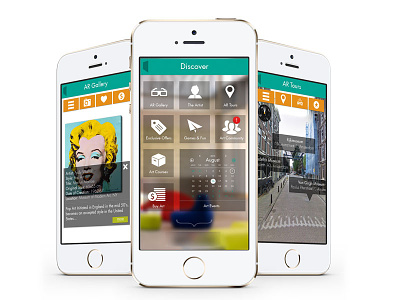 Artotel Mobile App augmented mobile reality ui
